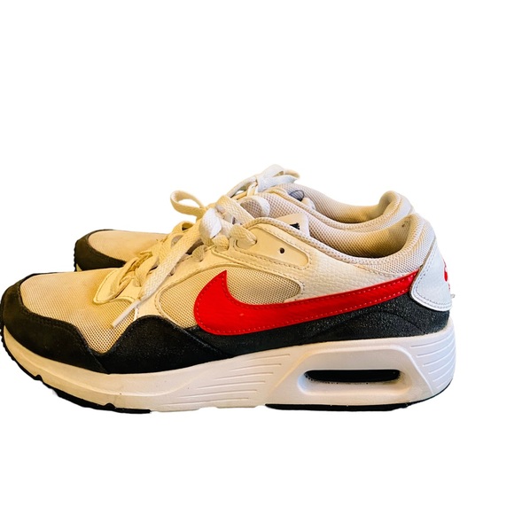 Nike Mens Air Max SC White Red Black Low Top Casual Sneakers CW4555-103 size 9 - Picture 3 of 9